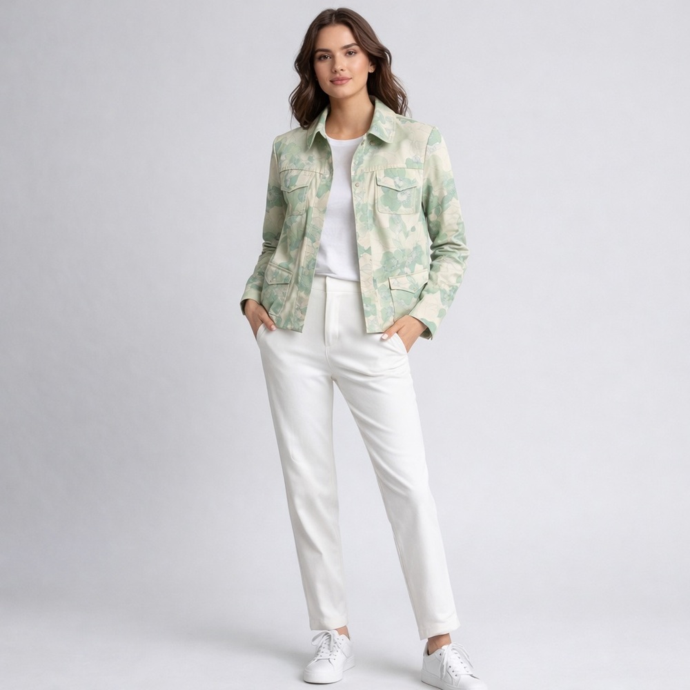 Elie Tahari Floral Jacket Blazer Lightweight Spring Jacket - Picture 1 of 14